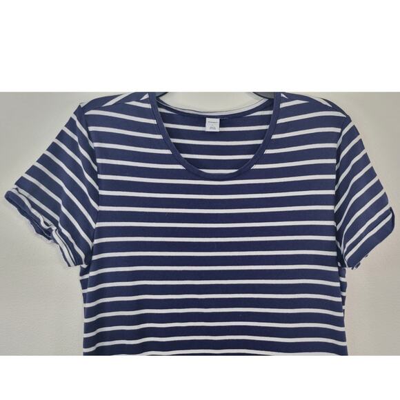 Old Navy Dress Womens Large Stiped Casual Nautical Beach Simple Minimal Maxi - Picture 2 of 5